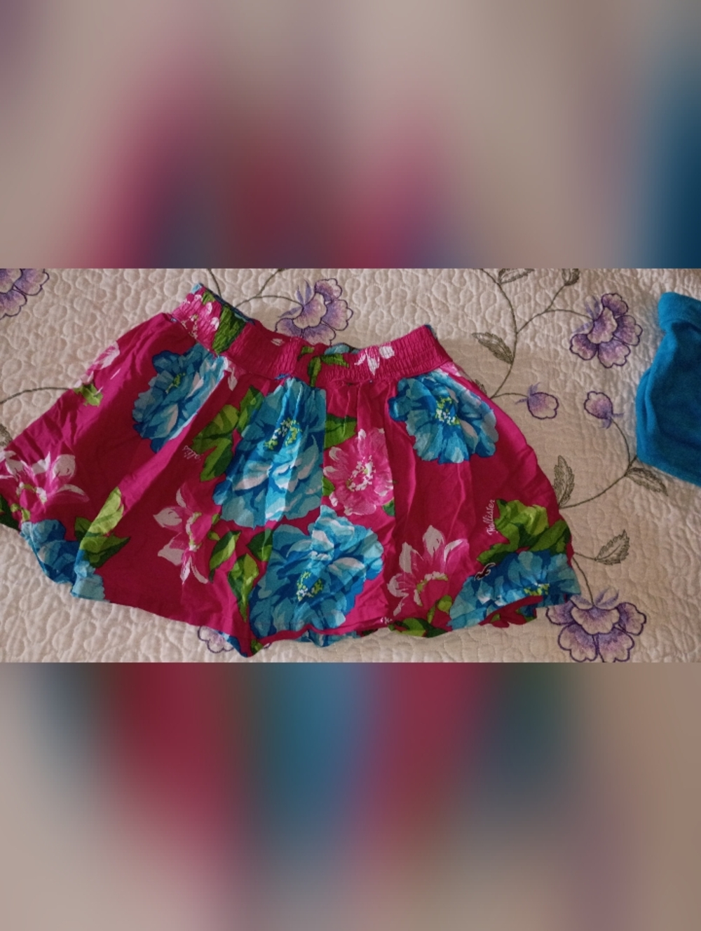 Vintage Y2K Hollister Floral Mini Skirt Pleated Preppy School Girl Barbie Party